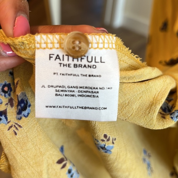 Faithfull The Brand Summer Midi Dress, size 6 - Picture 6 of 6